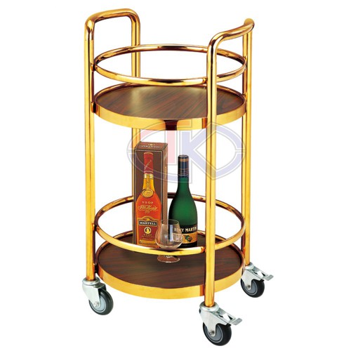 Wine serving trolley