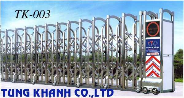 cổng xếp inox 304