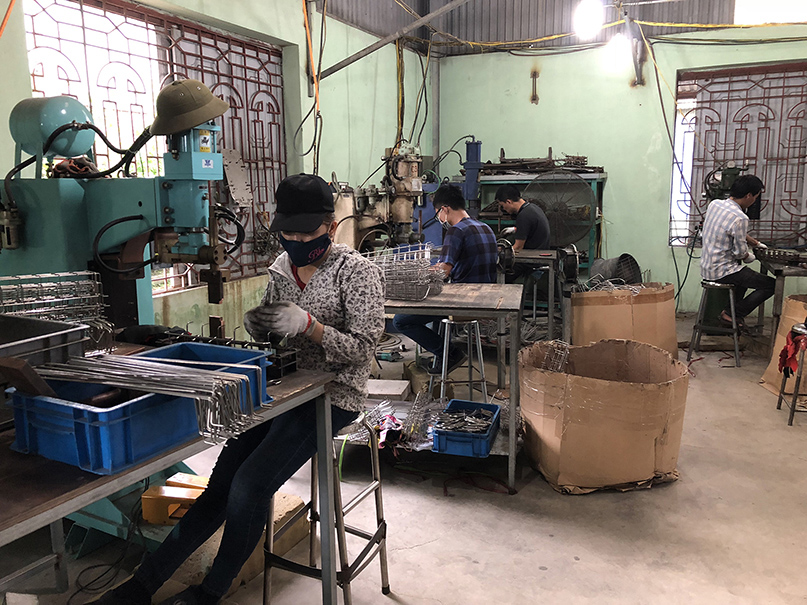 SUS 304 stainless steel wire sinkware Vietnam factory